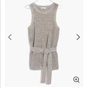 Madewell tie sweater tank